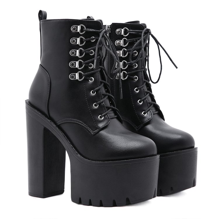 Platform Lace Up Boots