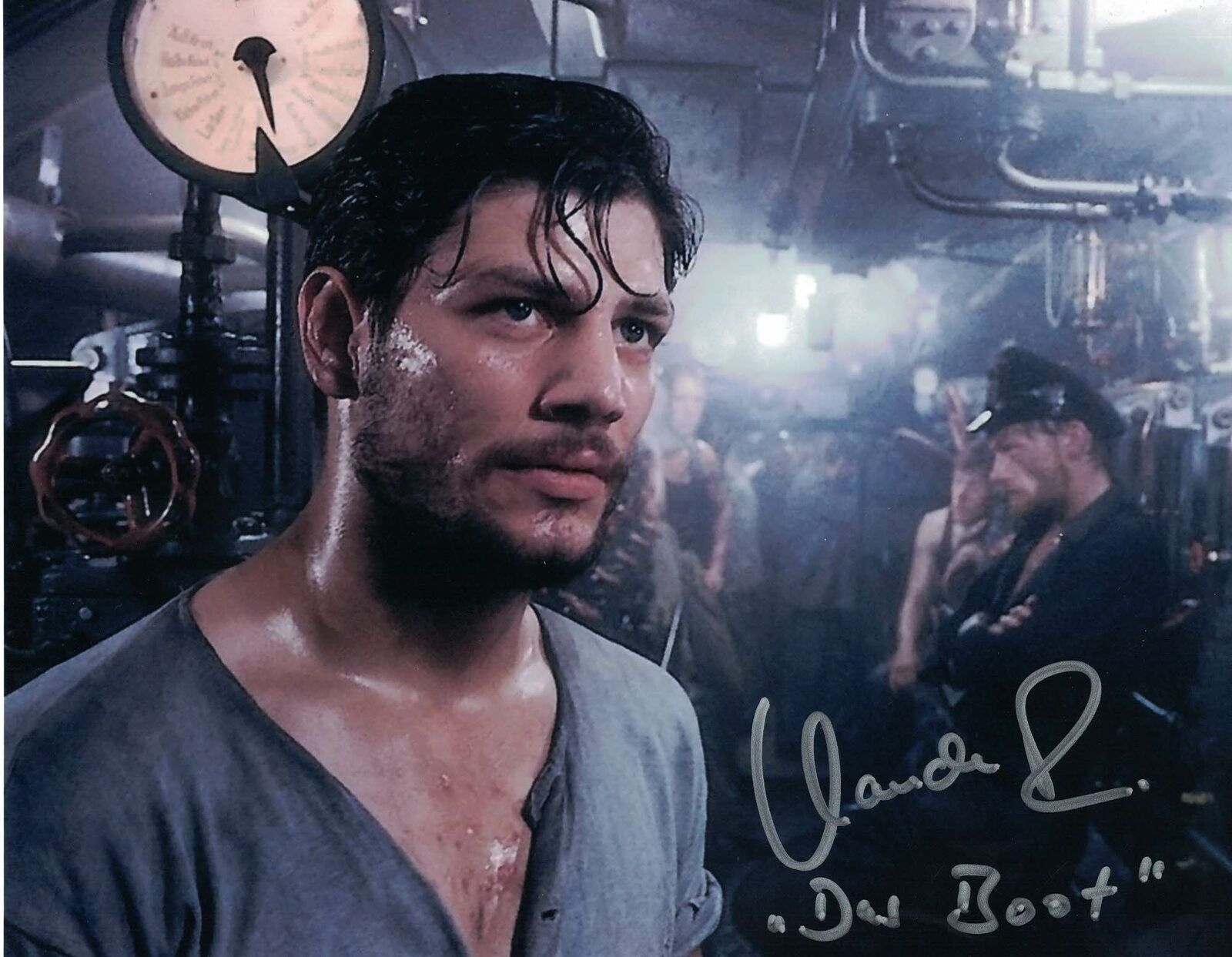 CLAUDE OLIVER RUDOLPH - Ario in Das Boot -hand signed 10 x8 Photo Poster painting