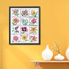 [Brand]Twelve Months Of Flowers - 14CT Stamped Cross Stitch - 45*56cm - Flower