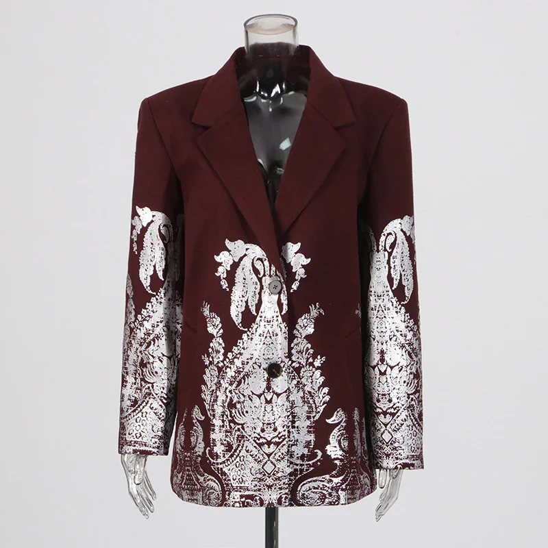 Zingj Australian Show Temperament Trison Small Suit 2025 New Personality Heavy Industry Hot Design Blazer Women's Summer