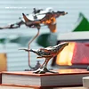 Humpback Whale Mini Sculpture,Collectible Metal Desk Ornament