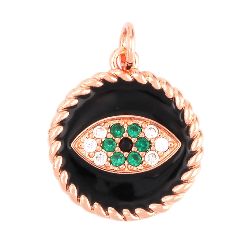 1 Piece Copper Devil’s Eye Pendant Jewelry Accessories