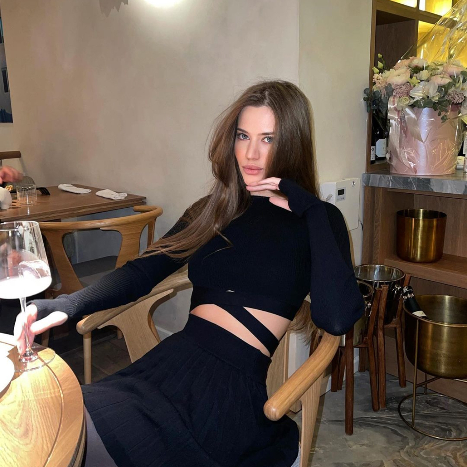 Ootddress New White Knit Two Piece Women Sets Fall Ribbed Crop Top And Pleated Knitted Skirt Suits For Women Midi Dress Sets 2025