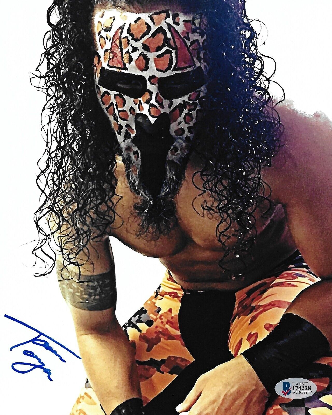 Tama Tonga Signed 8x10 Photo Poster painting BAS COA New Japan Pro Wrestling Bullet Club NJPW 5