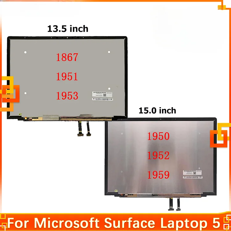 13.5" 15 inch For Microsoft Surface Laptop5 1950 1951 1952 1953 Display LCD Touch Screen Assembly For Surface Laptop 5 1958 1959