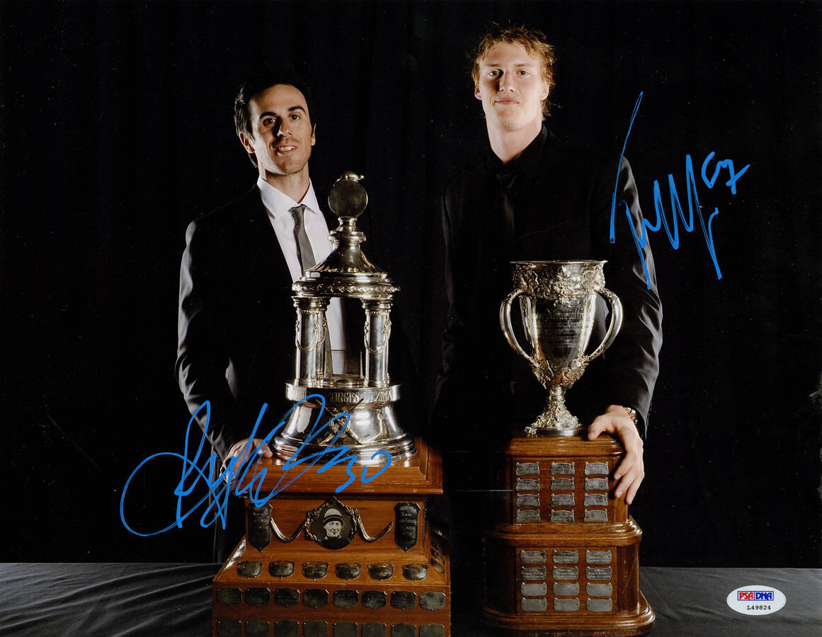 Ryan Miller & Tyler Myers DUAL SIGNED 11x14 Photo Poster painting Sabres PSA/DNA AUTOGRAPHED