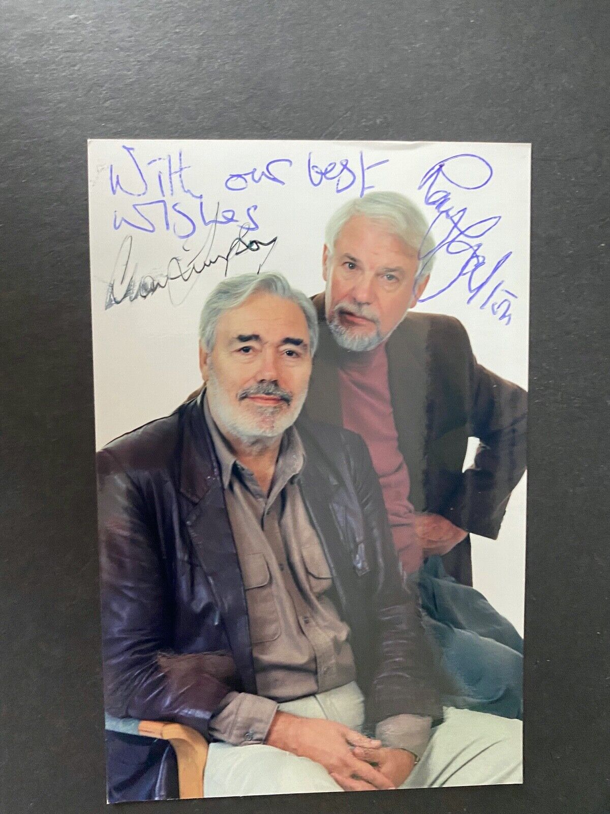 RAY GALTON / ALAN SIMPSON - LEGENDARY COMEDY WRITERS - SUPERB SIGNED Photo Poster paintingGRAPH