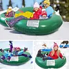 PVC Thickened Ski Ring with Handles Inflatable Ski Board Kids Snow Sledding Tool