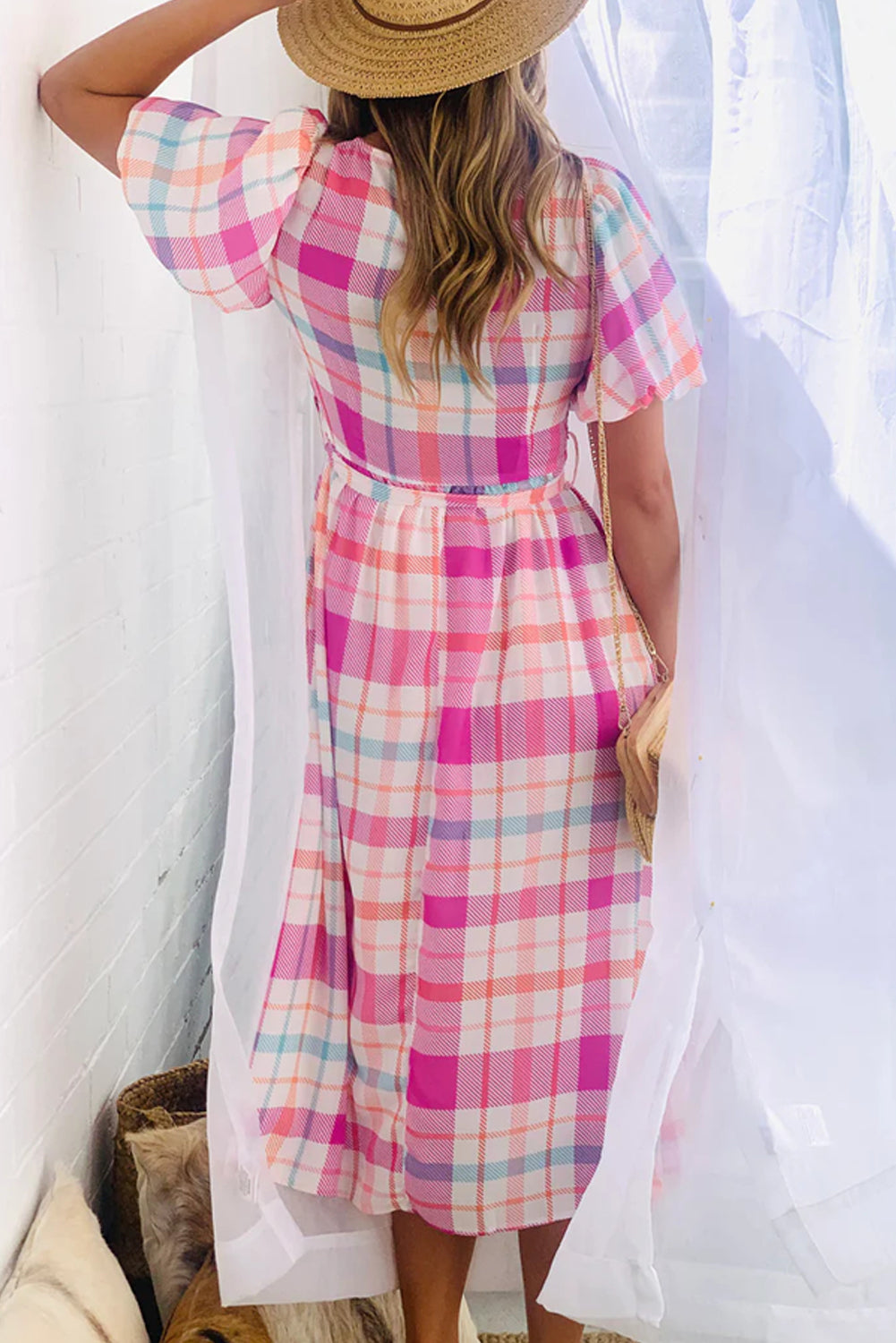 Charming Plaid Dress