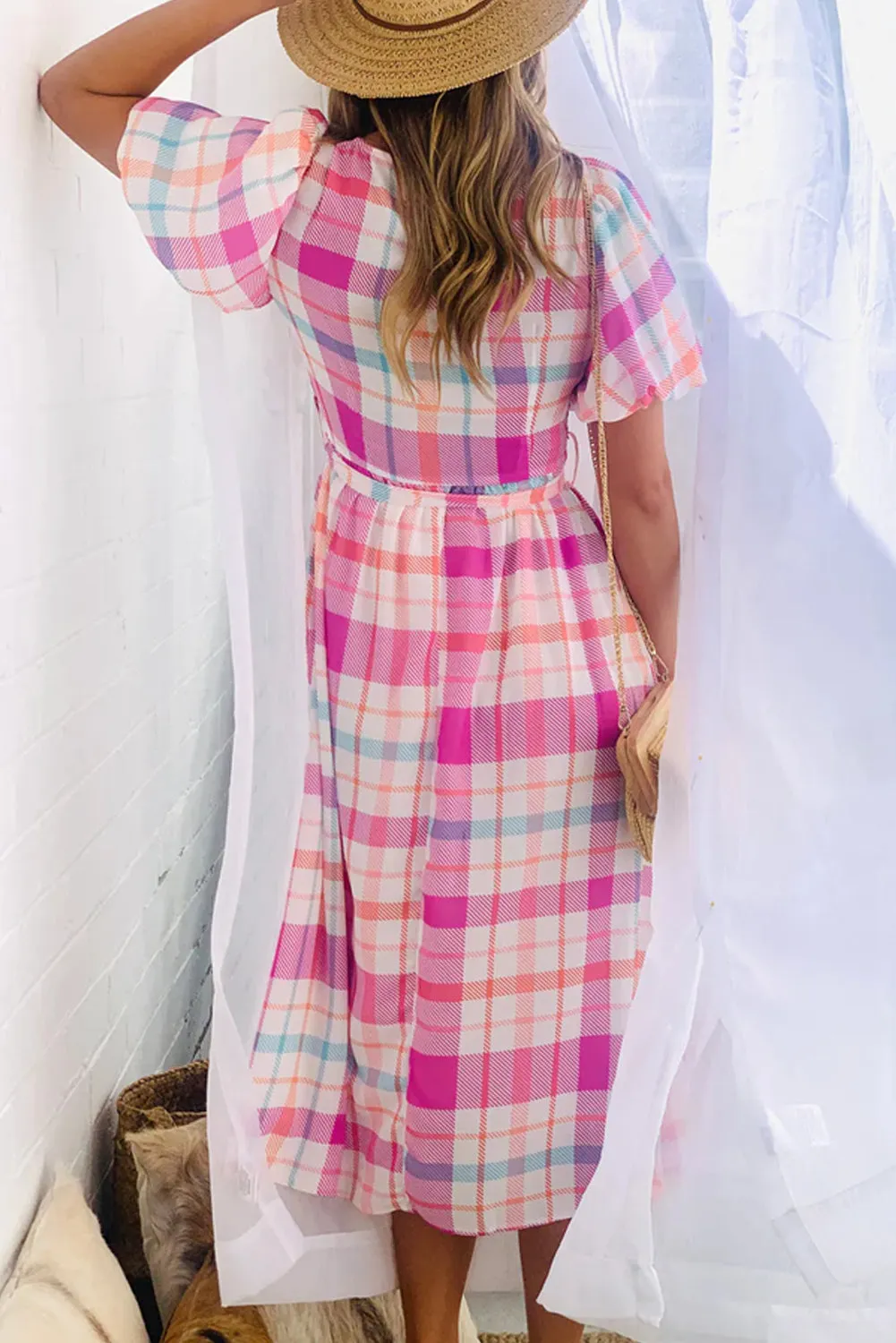 Charming Plaid Dress