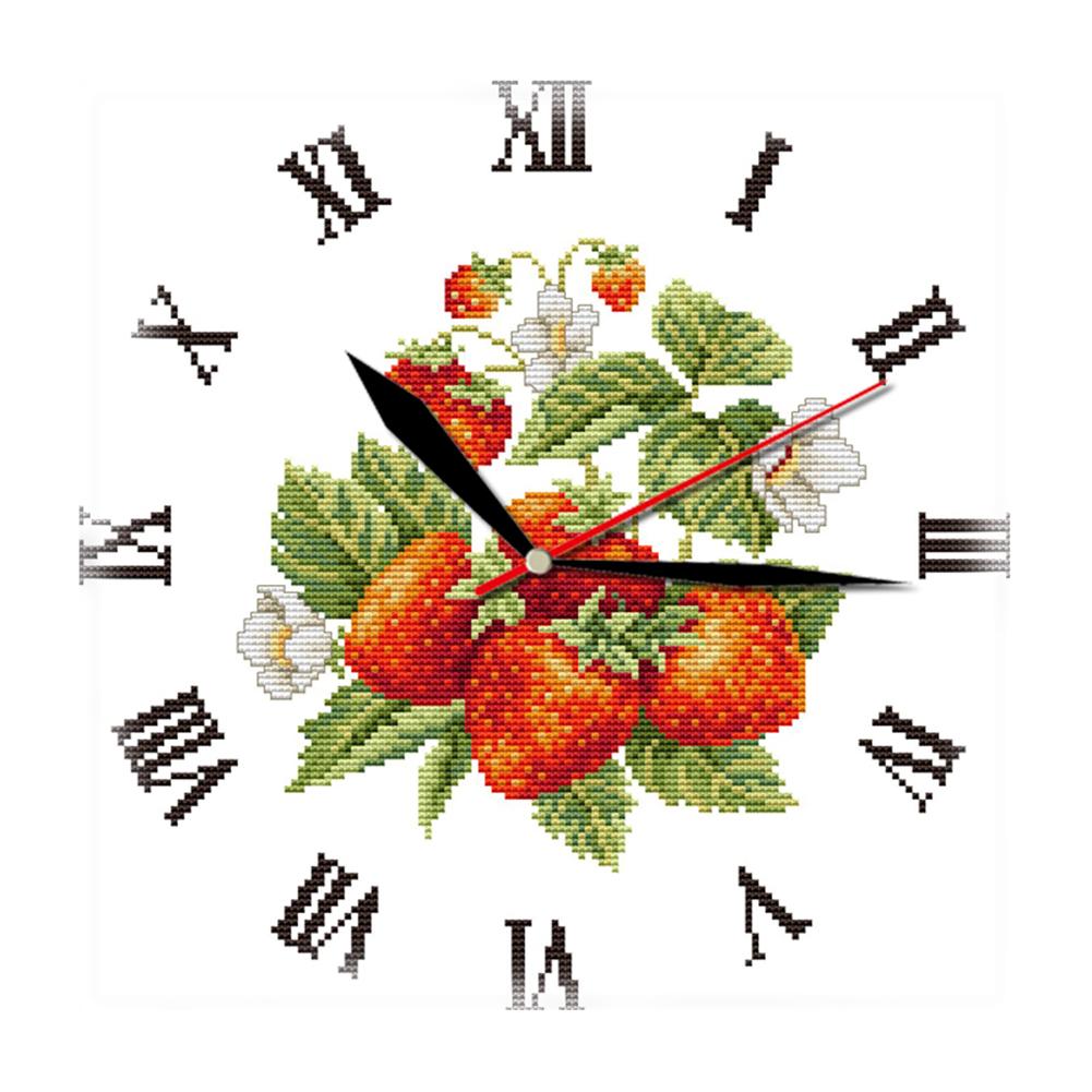 

Red Strawberry - 14CT Stamped Cross Stitch - 30*30cm, 501 Original
