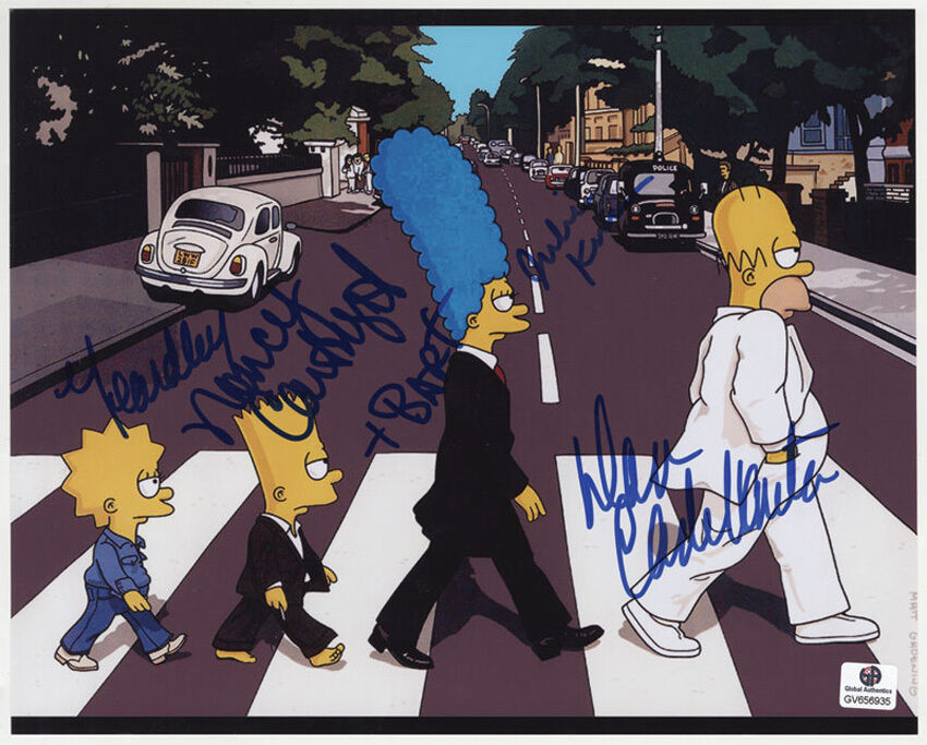 THE SIMPSONS Signed Photo Poster paintinggraph - TV Stars Voice Actors - preprint