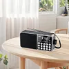 FM Radio LED Digital Display Support TF Card MP3 Player USB Drive Portable Radio