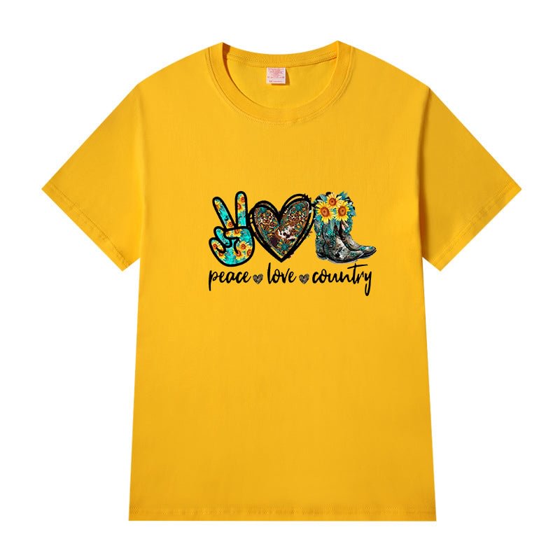 Short Sleeve Crew Neck Be Kind Letter Printed T-shirt