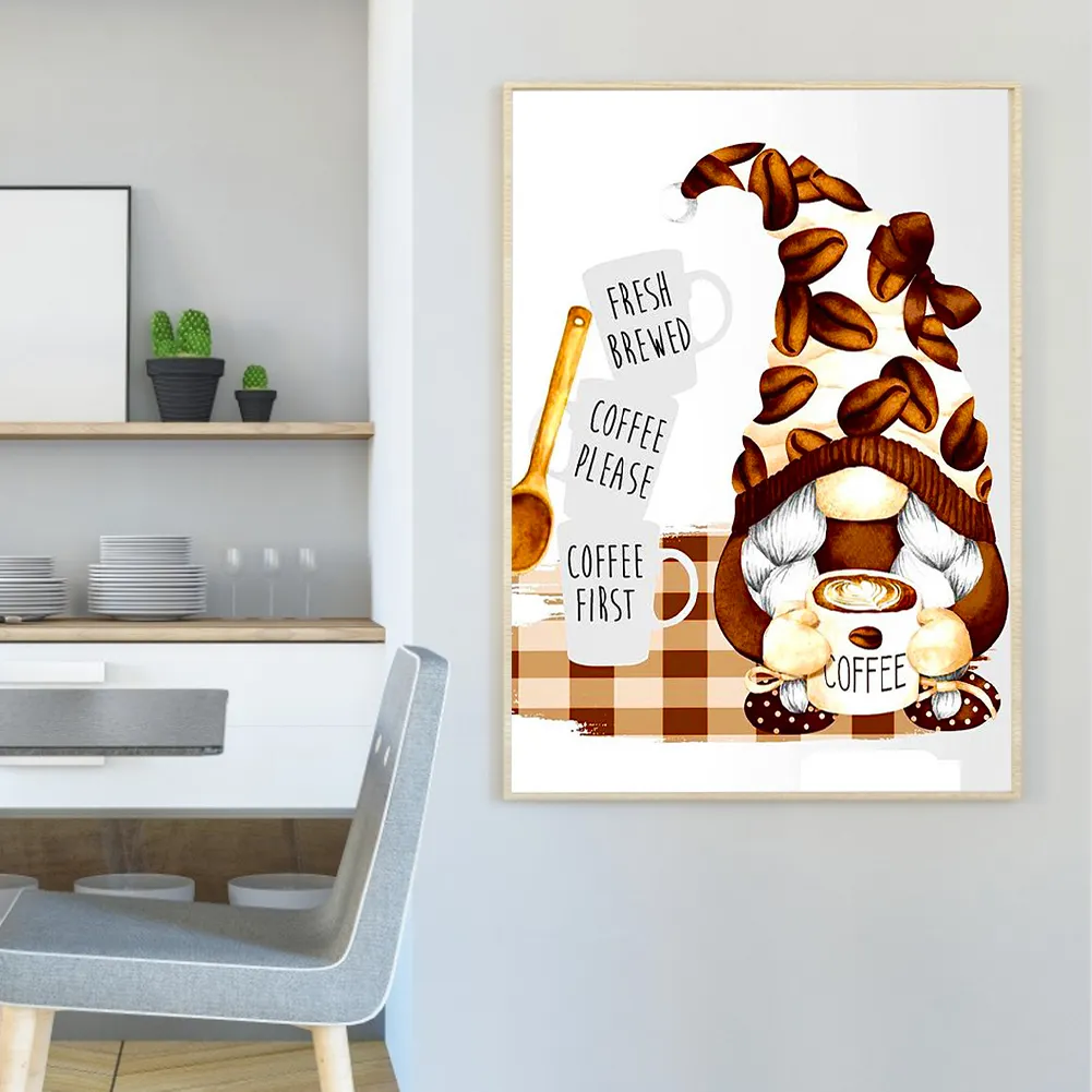 Diamond Painting - Full Round Drill - Coffee Bean Goblin(30*40cm)