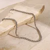 Minimal 18K Golden Silver Bracelet Necklace