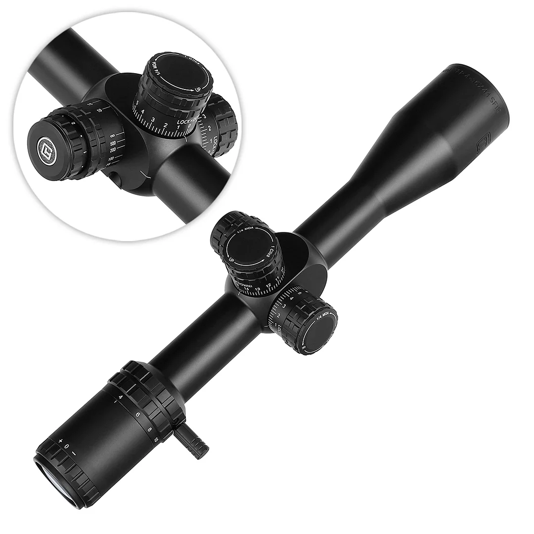 ohhunt® FFP 4-16X44 SFIR Scope, Side Parallax , Turrets Lock Reset