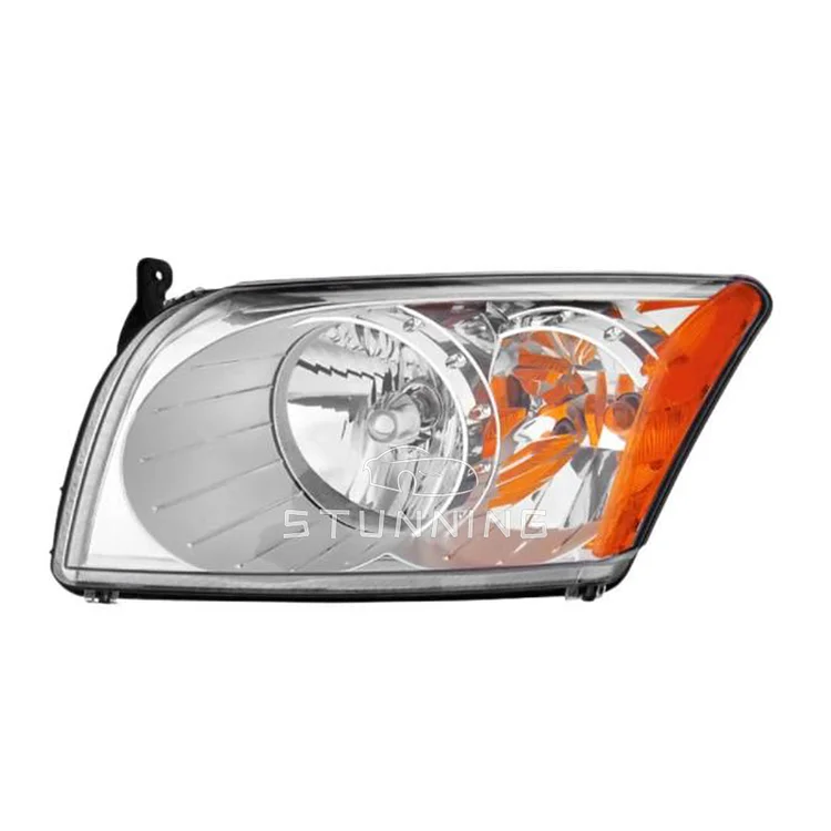 Replacement Head Lamp Head light assembly for Dodge Caliber 2007 to 2011 halogen headlamp headlight ITN Auto