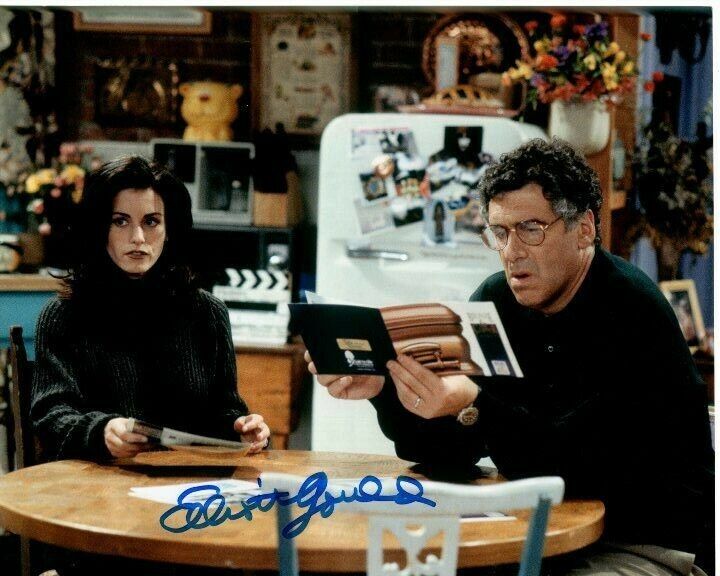 ELLIOTT GOULD Signed Autographed FRIENDS JACK GELLER w/ MONICA Photo Poster painting