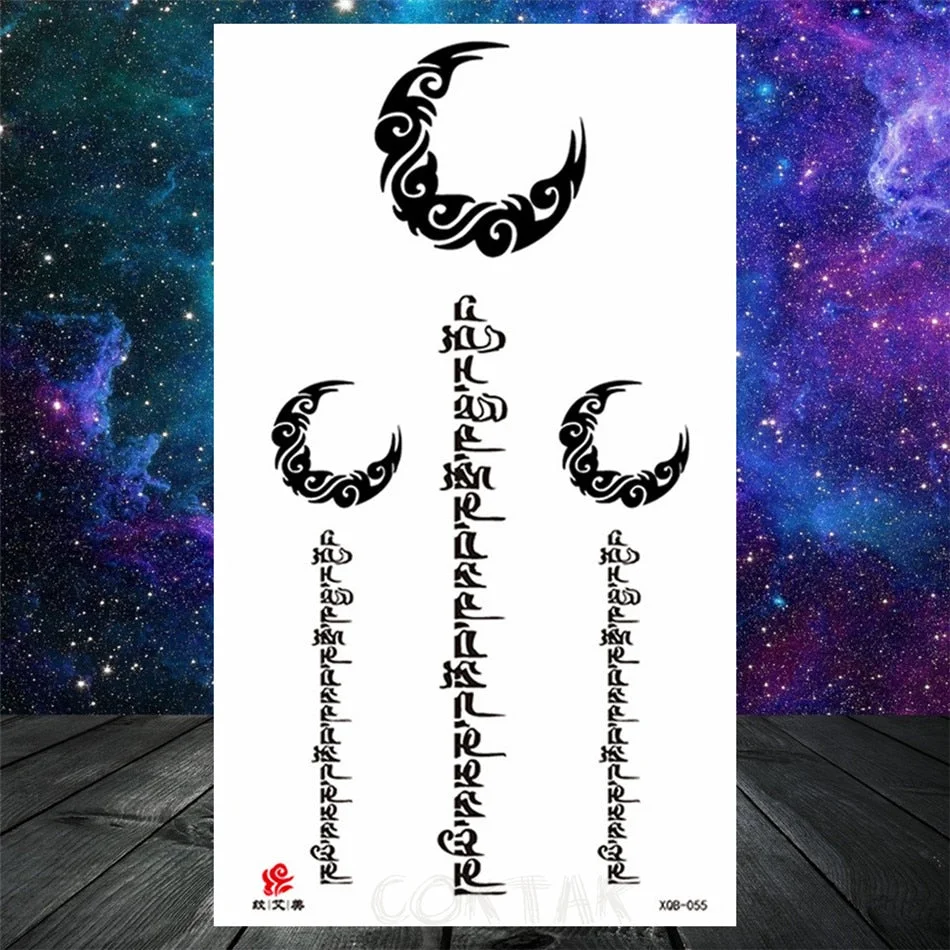 Lotus Flower Temporary Tattoo For Women Girls Snake Peony Lily Rose Chains Tattoos Sticker Black Blossom Fake Transferable Tatoo