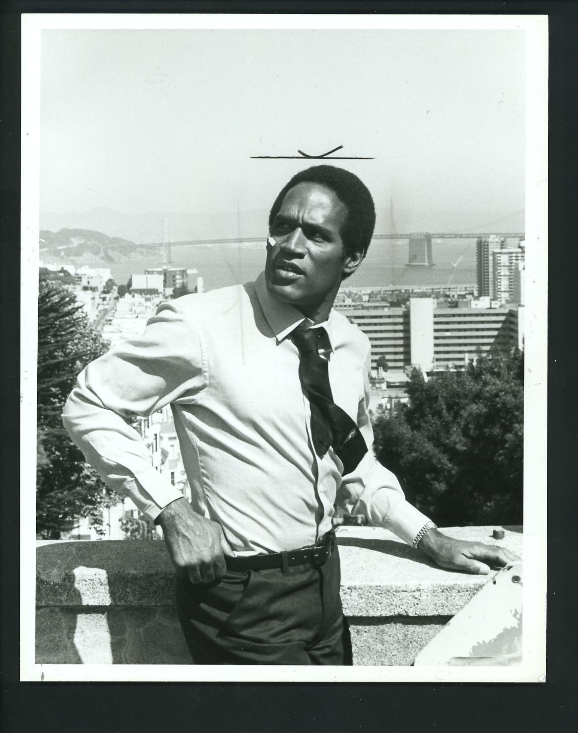 O.J. Simpson Cocaine and Blue Eyes NBC TV 1982 Press Photo Poster painting Buffalo Bills