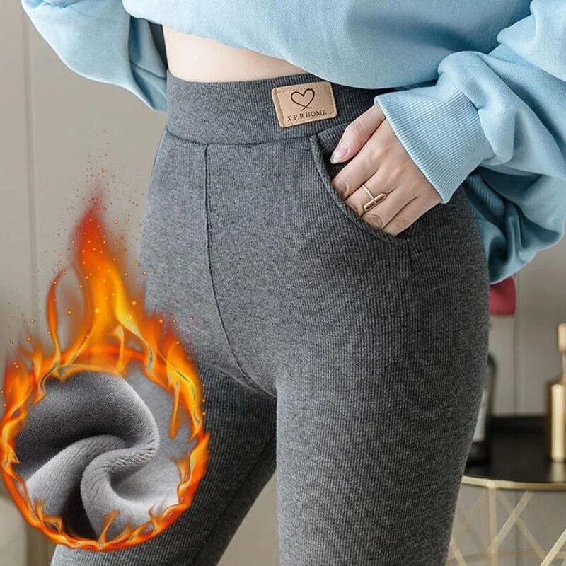 RBX Active Women's Full Length Fleece Lined Legging with Zipper Pockets -  Walmart.com