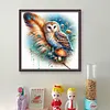 Owl-Partial 11CT Stamped Cross Stitch Bead Embroidery 36*36cm/14.17*14.17in tapestrymarket