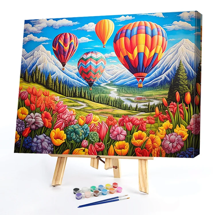Oil Paint By Numbers - Hot Air Balloon - 50*40CM