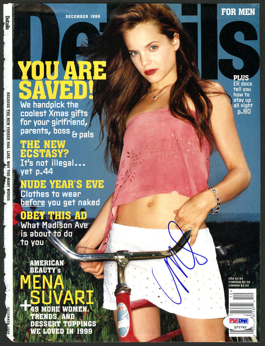 Mena Suvari SIGNED Details Magazin Cover American Beauty Pie PSA/DNA AUTOGRAPHED