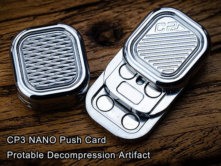 CP3-NANO Mini Push Card /EDC Decompression Artifact Stress Relief