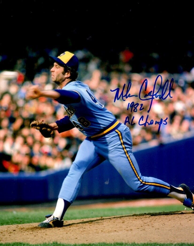 Autographed 8x10 MIKE CALDWELL Milwaukee Brewers Photo Poster painting - COA