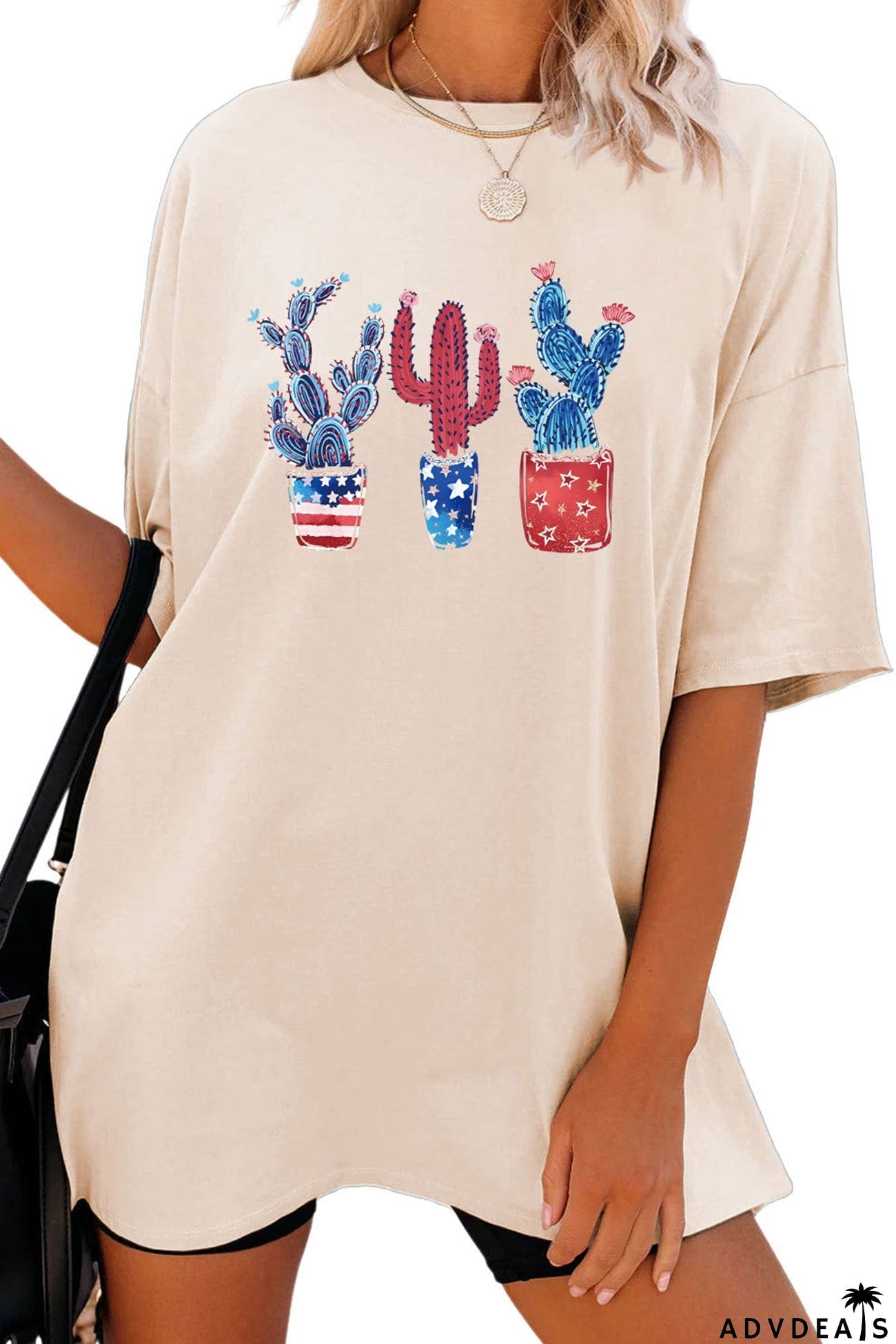 Cactus Flag Print T-shirt