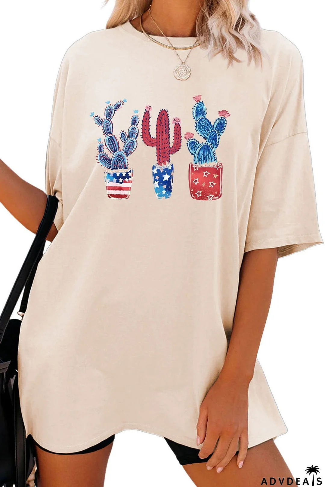 Cactus Flag Print T-shirt
