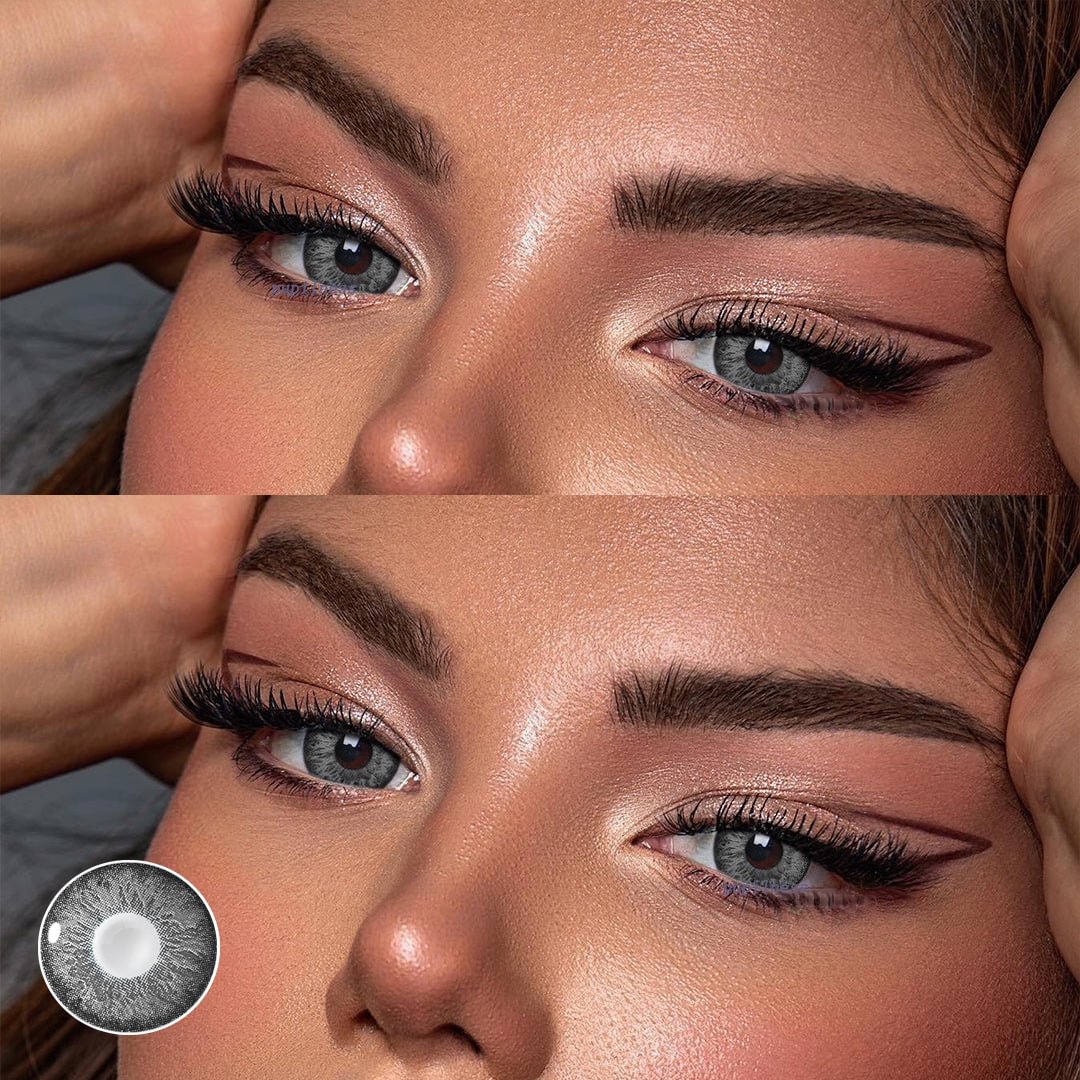 Cocktail Vodka Lime Grey Yearly Colored Contacts For Girls To Wear Daily 14.2mm