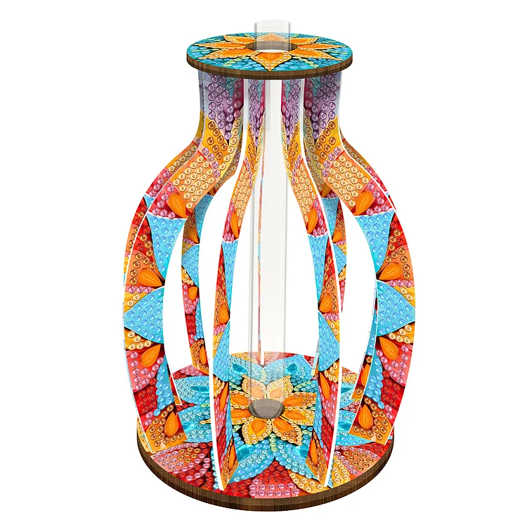 Wood Flower Diamond Painting Flower Vase Diamond Painting Tabletop Ornaments Kit