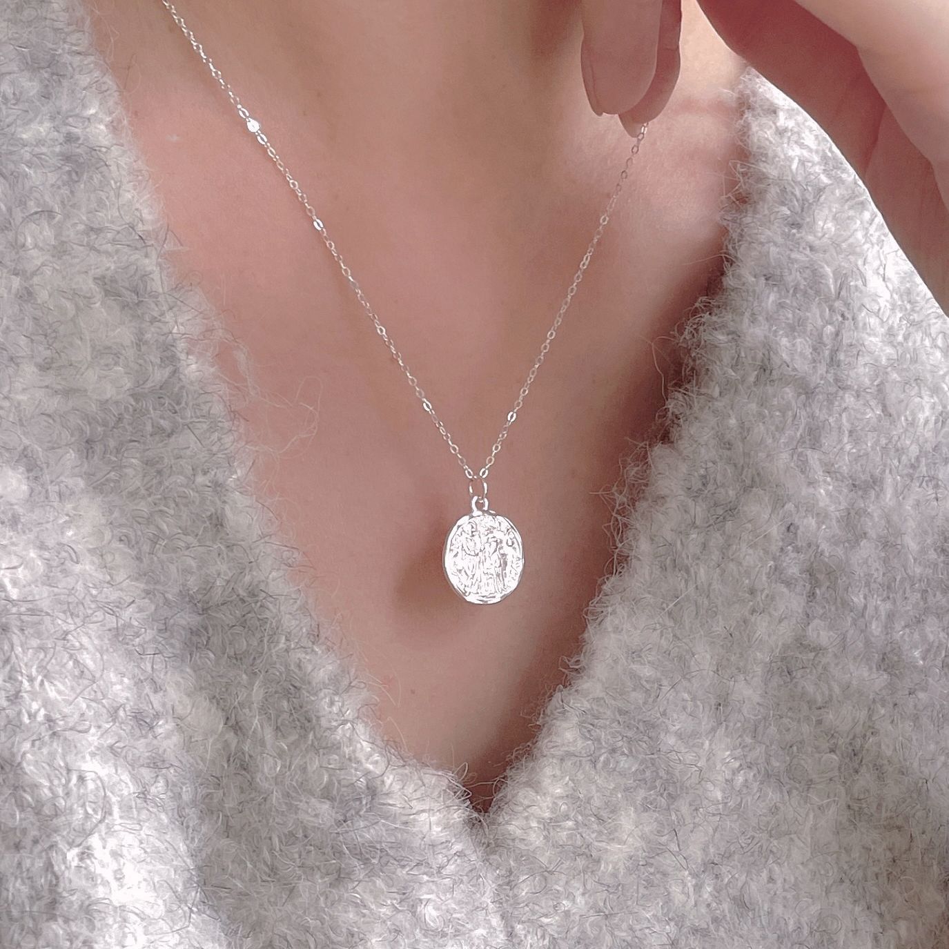 925 Sterling Silver Minimalist Irregular Geometric Silver Necklaces