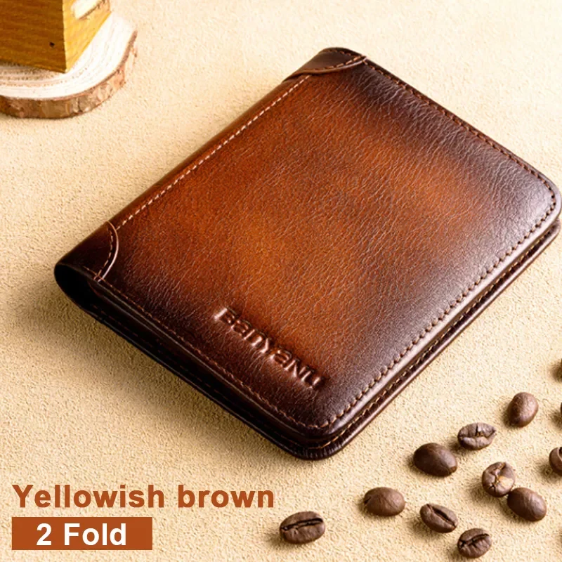 Male Genuine Leather Wallets( RFID PROTECTED )