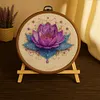 Lotus Bead Embroidery Kit Pre-Printed Bead Cross stitch tapestrymarket