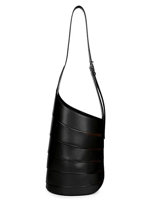 Ala&iuml;a Medium Babel Leather Shoulder Bag