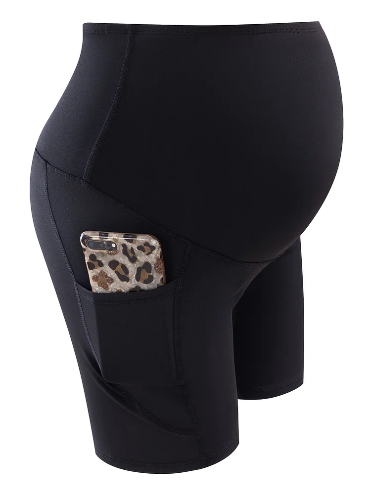 Maternity Shorts With Side Pocket