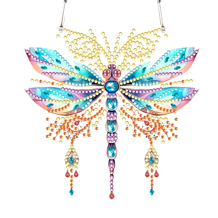 Acrylic Butterfly Single-Sided Diamond Painting Hanging Pendant for Home Decor