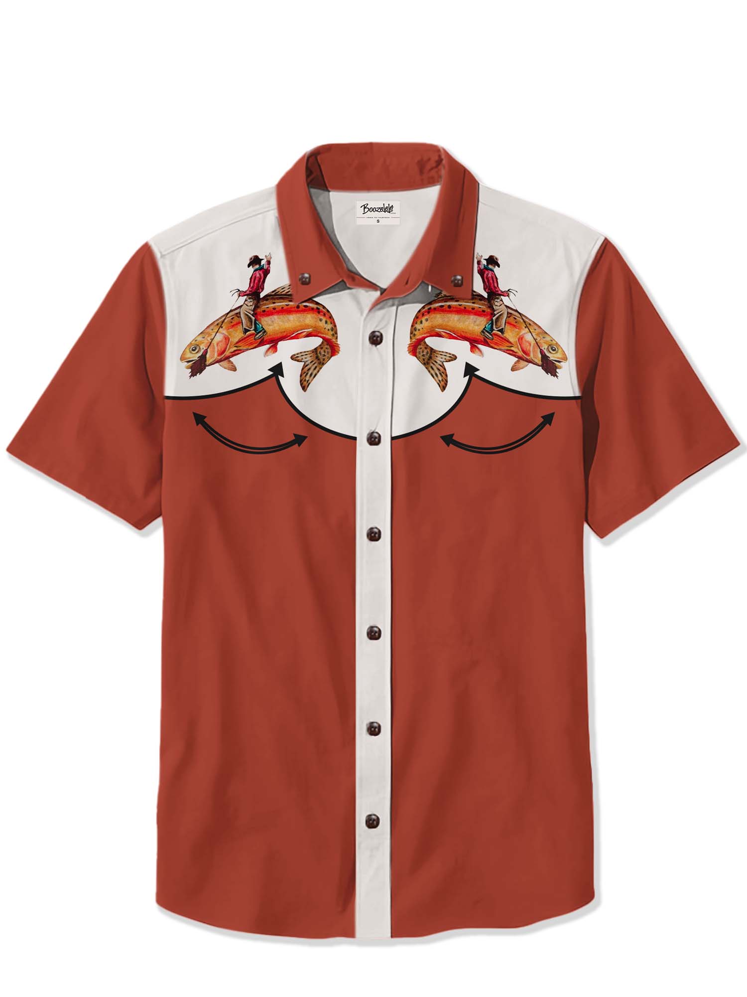 Cowboy Riding A Fish - 100% Cotton Shirt
