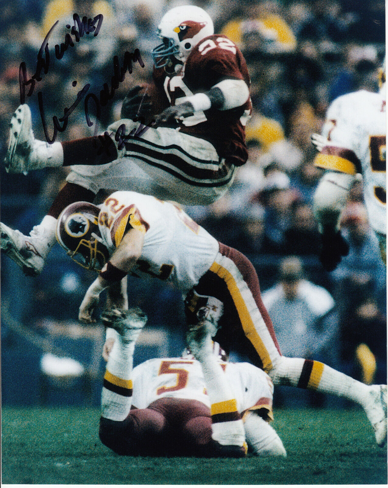 Curtis Jordan #5 8x10 Signed Photo Poster painting w/ COA Washington Redskins 031019