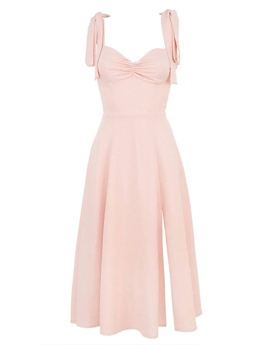 Suspender Holiday Party Dress