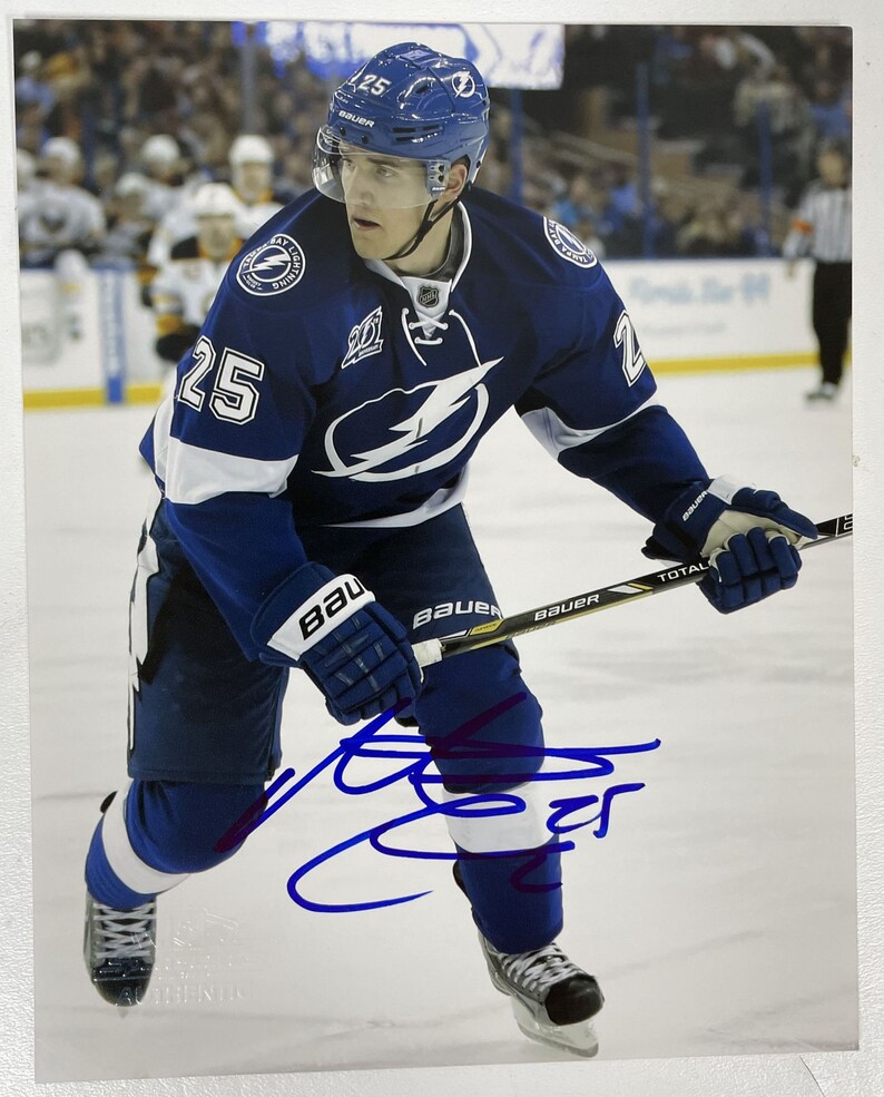 Matt Carle Signed Autographed Glossy 8x10 Photo Poster painting Tampa Bay Lightning - COA Matching Holograms