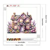 Flower House - Crystal Rhinestone Diamond Painting