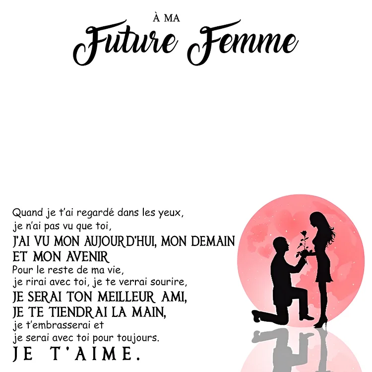 À ma Future Femme - Carte avec coffre cadeau Carte Couple Jessemade FR