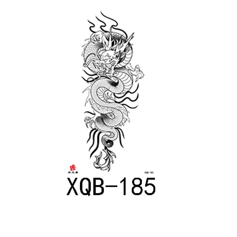 Small full arm waterproof tattoo stickers fierce wolf head animal arm lasting European and American tattoo stickers