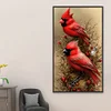 (40*70cm)Cardinal - Round Partial AB Drill Diamond Painting