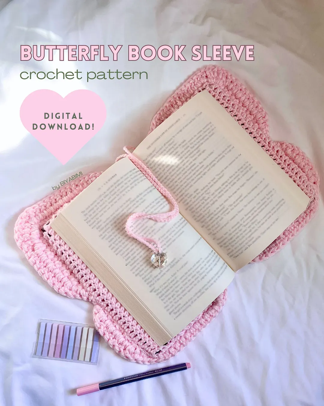 Book Sleeve Crochet Digital Pattern